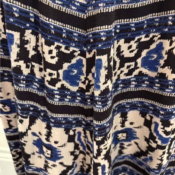 Lucky Brand Aztec Crochet Strap Maxi Dress With Tie Waist Tassels Sz medium - Picture 7 of 13